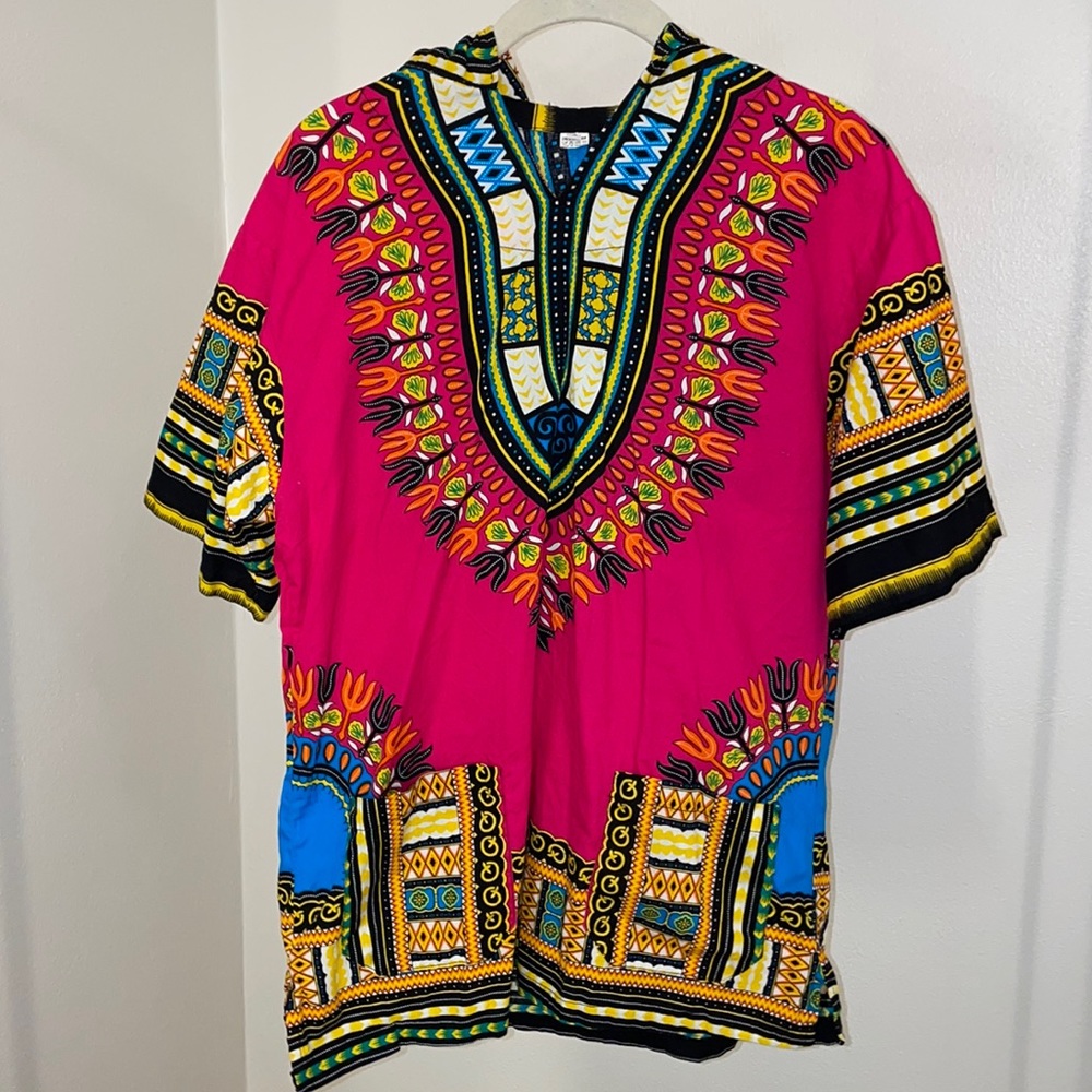 Ragstock Unisex Pink Dashiki Size L